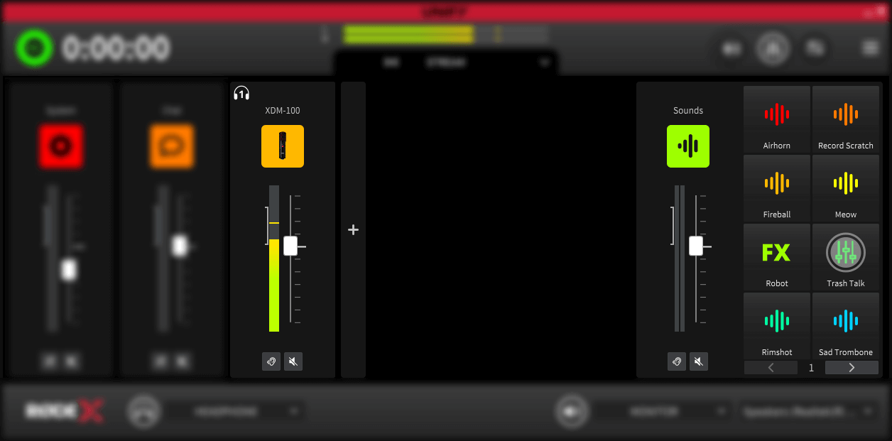 UNIFY mixer action pads